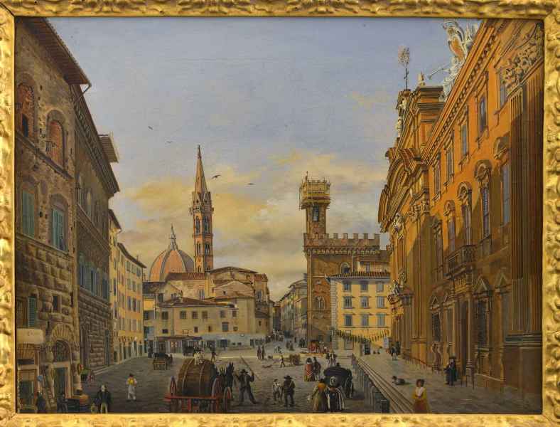 Giovanni Signorini, Veduta di Piazza San Firenze