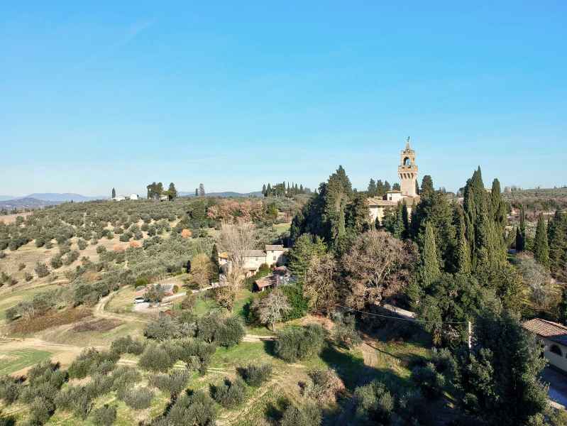 Vista di Montegufoni, Montespertoli
