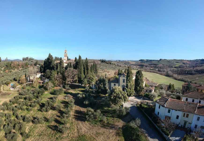 Vista di Montegufoni, Montespertoli
