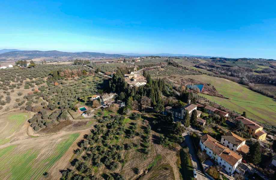 Panorama di Montegufoni, Montespertoli