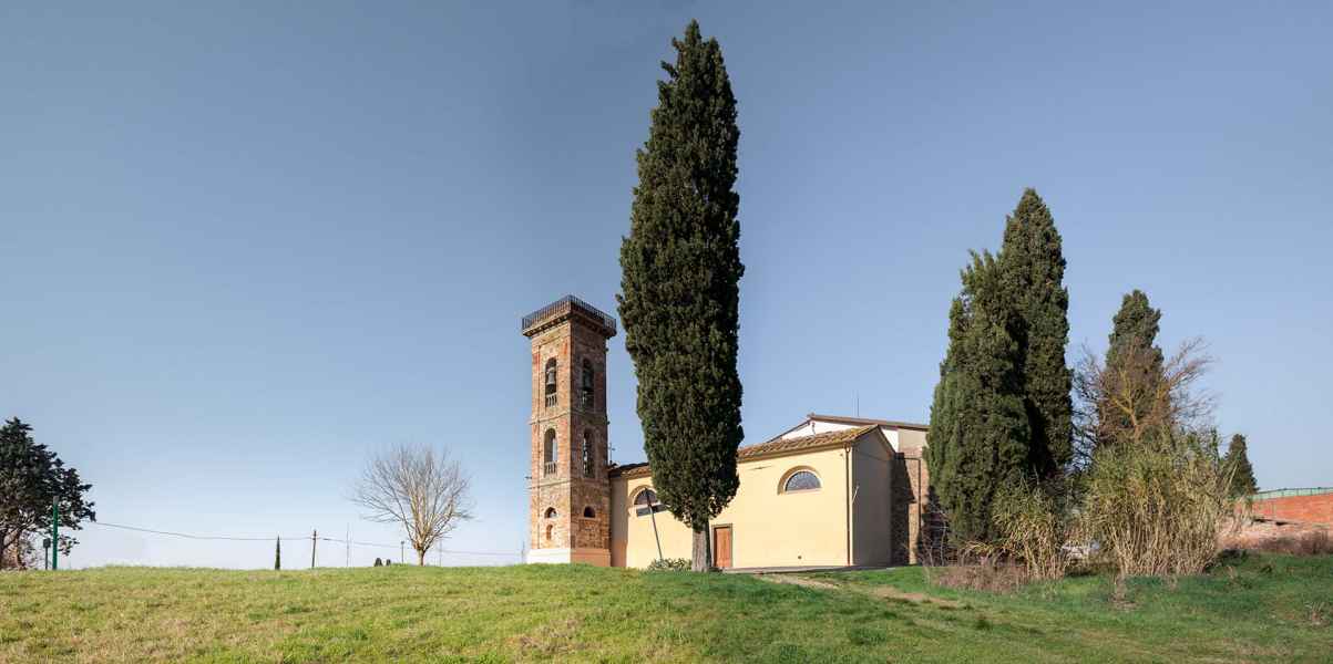 Vista di San Bartolomeo a Streda, Vinci
