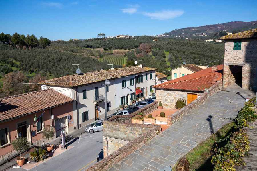 Vista della Biblioteca Leonardiana, Vinci