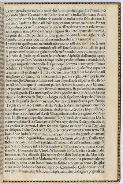 Lettera di Andrea Corsali allo Illustrissimo Signore Duco Iuliano de Medici Venuta Dellindia del Mese di Octobre Nel M.D.XVI