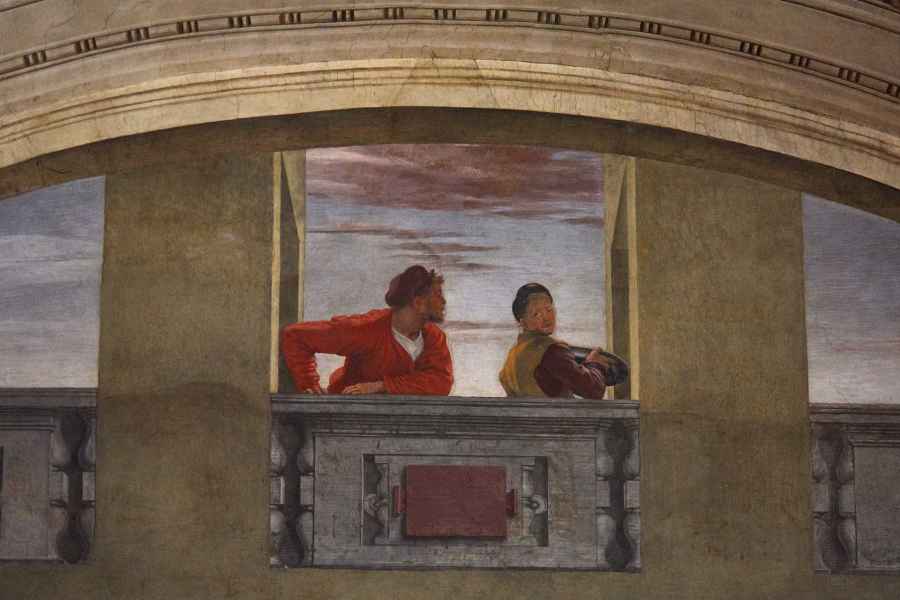 Dettaglio del Cenacolo di Andrea del Sarto nella Chiesa di San Salvi, Firenze