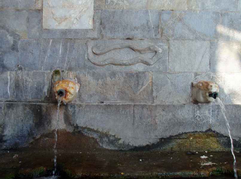 Particolare della Fontana della Marina o Fonte dei Canali, Piombino