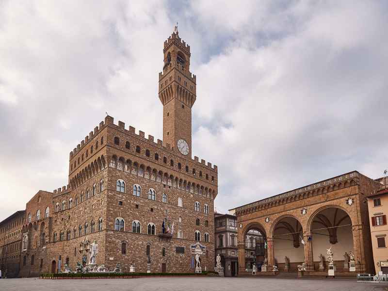 Palazzo Vecchio e Loggia della Signoria, in Piazza della Signoria a Firenze