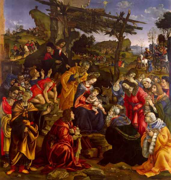 Adorazione dei Magi di Filippino Lippi