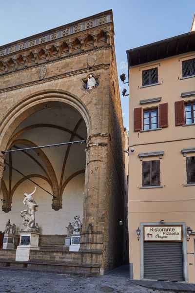 Piazza Signoria, angolo Chiasso dei Baroncelli, Firenze