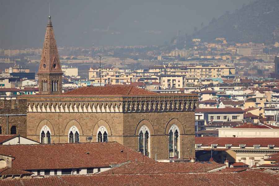 Veduta di Orsanmichele da Piazzale Michelangelo, Firenze