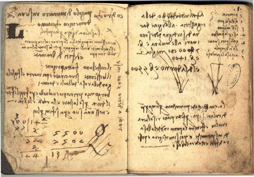 Ms. L, 1v-2r. - [1v] Promemoria con 