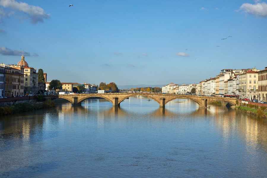 Ponte alla Carraia visto da Ponte Santa Trinita, Firenze