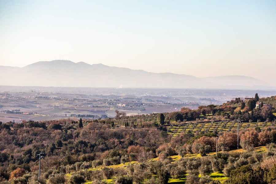 Panorama di Castra, Capraia e Limite