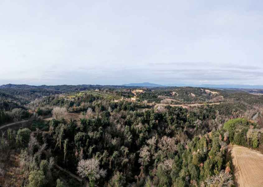 Panoramic view of Collegalli, Montaione