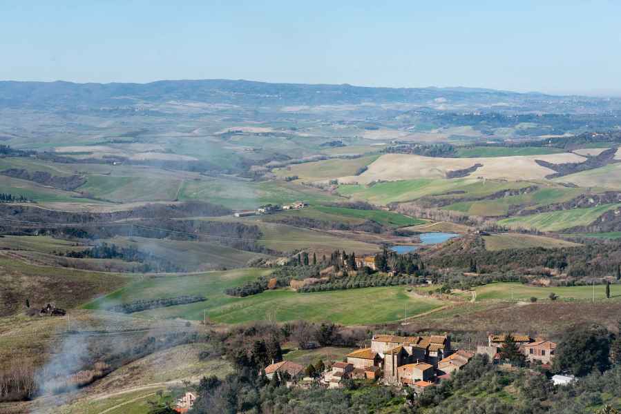 Panoramic view of the locality of Pietrina, Pietra, Montaione