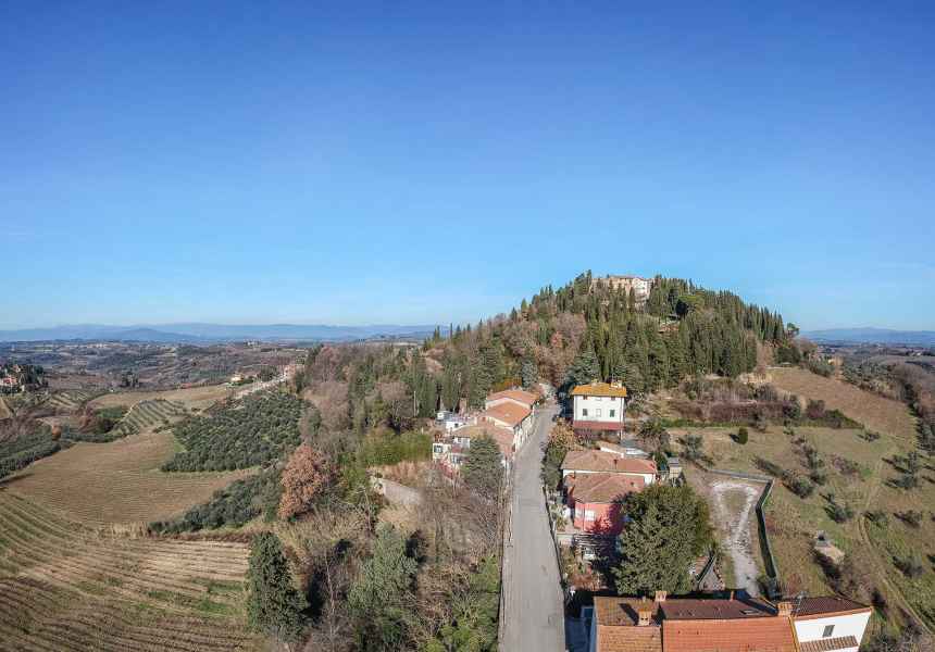 Panoramic view of Lucardo, Montespertoli