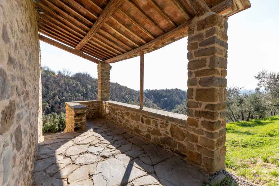 Portico of Leonardo’s Birth House in Anchiano, Vinci