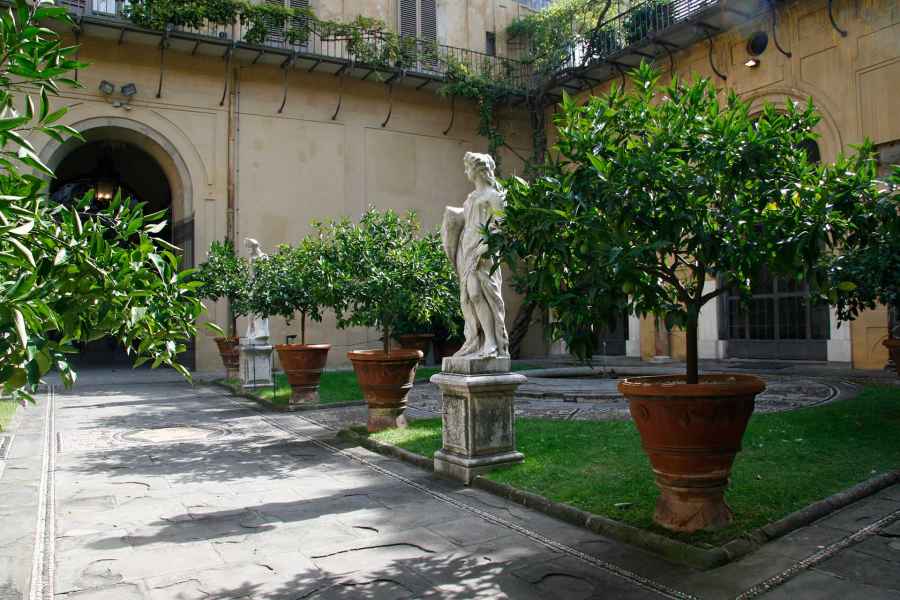 Inner courtyard of Palazzo Medici Riccardi, Florence