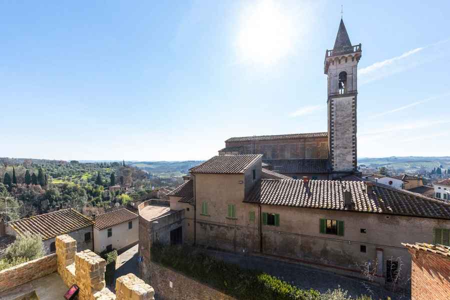 View from the tower of the Castle of Vinci