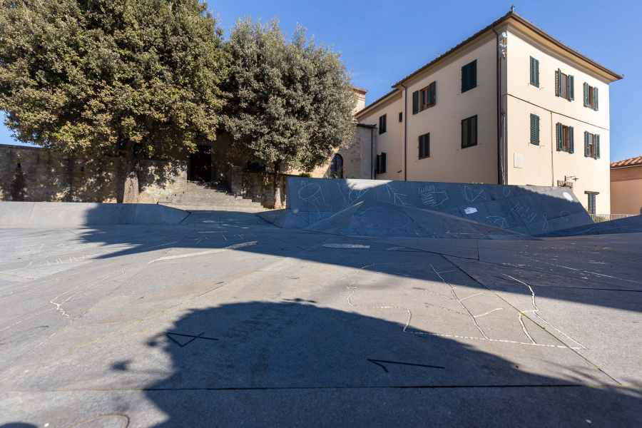 Piazza Guidi designed by the artist Mimmo Paladino, Vinci