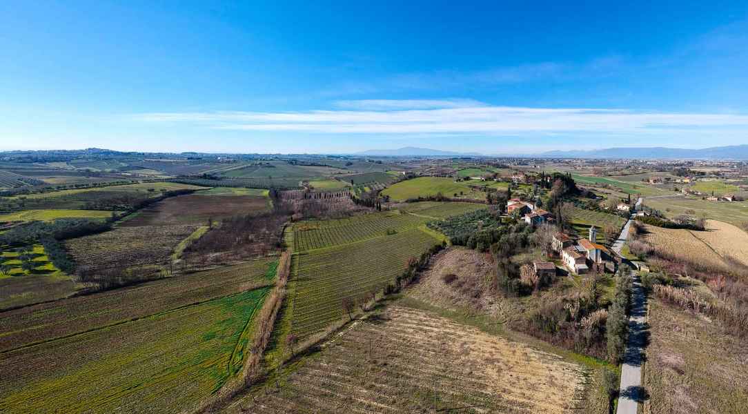 Panoramic view of San Pantaleo, Vinci