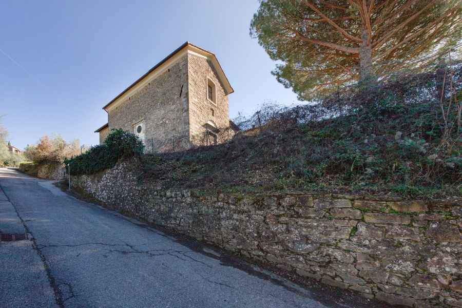 View of the church of Santa Lucia in Paterno, Vinci