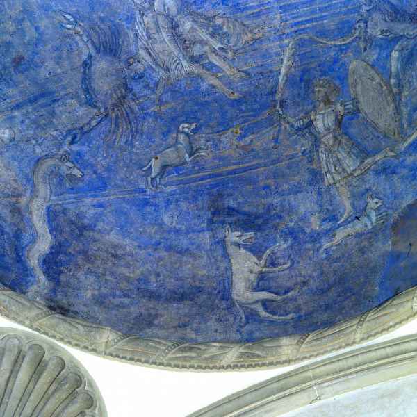 Detail of the fresco on the small dome of the Pazzi chapel, Florence