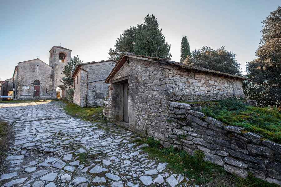View of the church of San Niccolò, Monsummano Alto