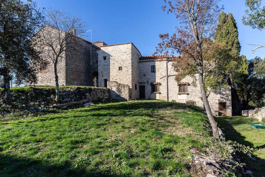 Back view of the church of San Niccolò, Monsummano Alto