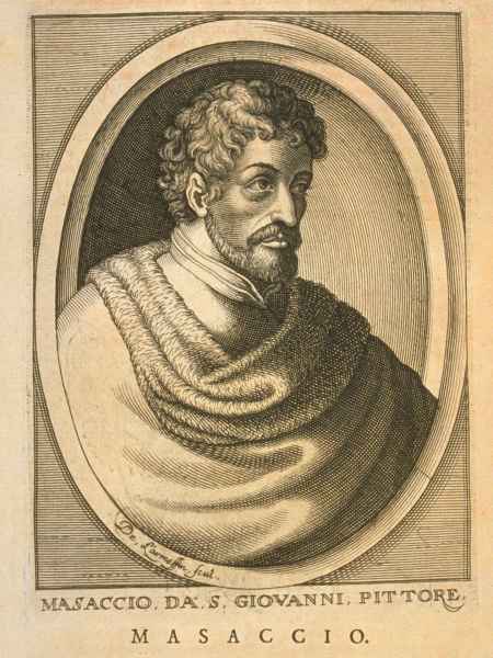 Portrait of Masaccio, in Isaac Bullart, Académie des sciences et des arts : contenant les vies & les eloges historiques des hommes