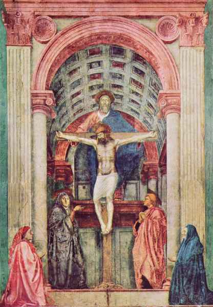 Masaccio, The Trinity (La Trinità), Church of Santa Maria Novella, Florence
