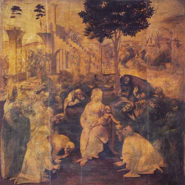 Adoration of the Magi by Leonardo da Vinci