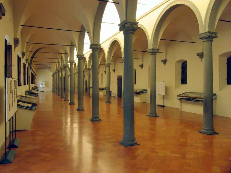 Reading room of the library of San Marco, Florence