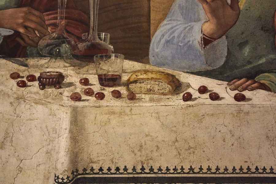 Detail of The Last Supper by Ghirlandaio in San Marco, Florence