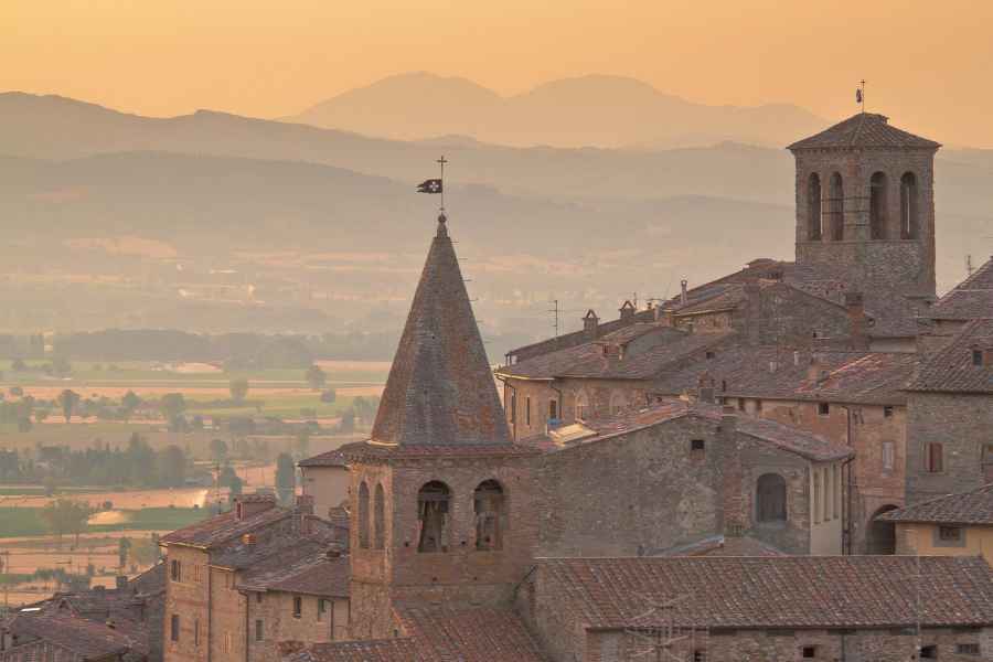 The fortified town of Anghiari