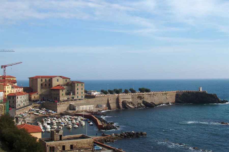 Panoramic view of Porticciolo della Marina, Piombino