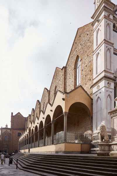 Side porch of Santa Croce, Florence