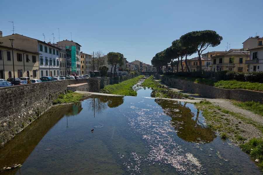 The weir of Mugnone, Florence