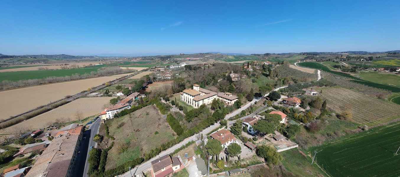 Panoramic view of the Villa of Cambiano, Castelfiorentino