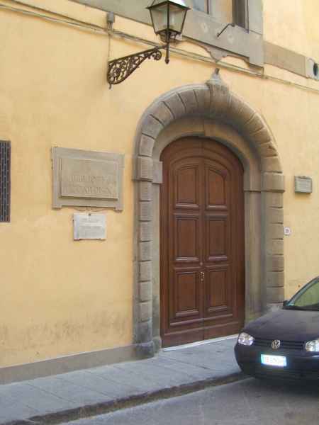 Entrance of the Biblioteca Riccardiana, Florence