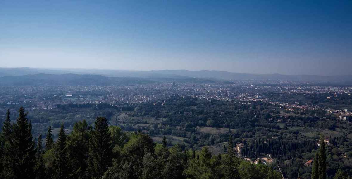Panoramic view of Florence from Monte Ceceri