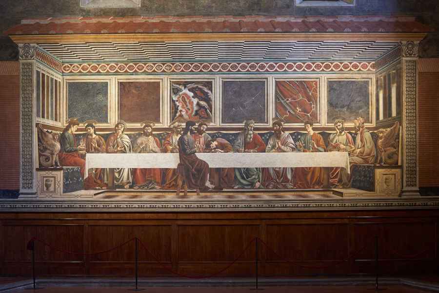 The Last Supper by Andrea del Castagno in Santa Apollonia, Florence