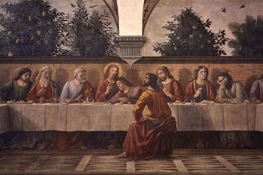 The Last Supper by Ghirlandaio in Ognissanti, Florence
