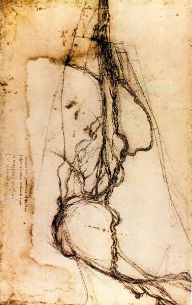 RLW 12677. - Studies on the course of the Arno downstream of Florence, between 