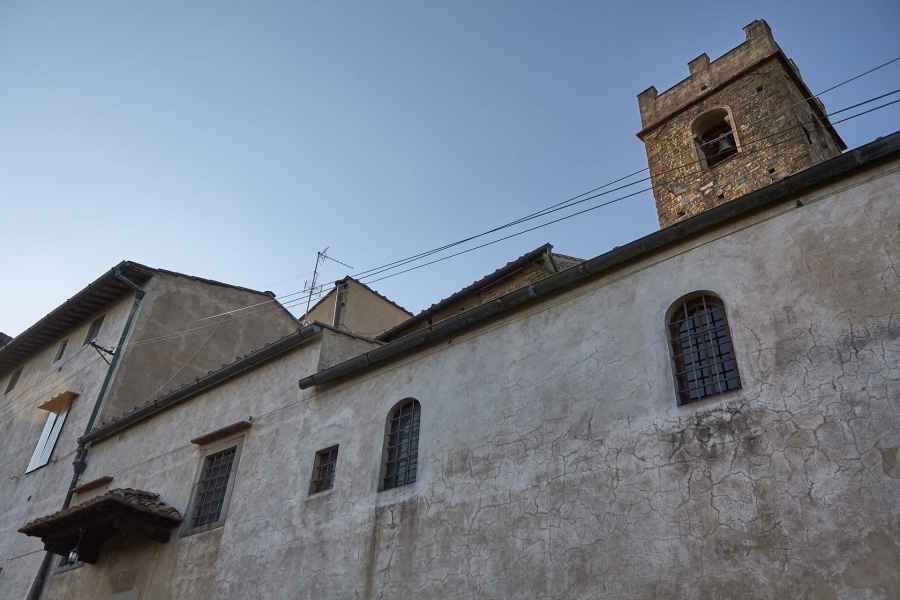 Bell tower of the church of Santa Margherita in Montici, Florence