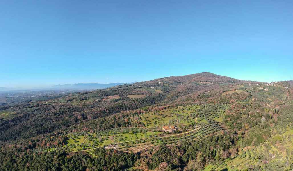 Panoramic view from Castra, Capraia e Limite