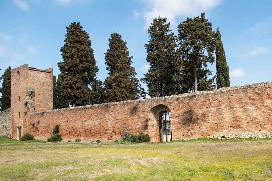 The historic walls of Castelfiorentino