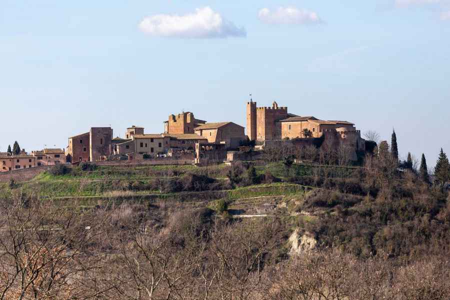 Panoramic view of Certaldo Alto