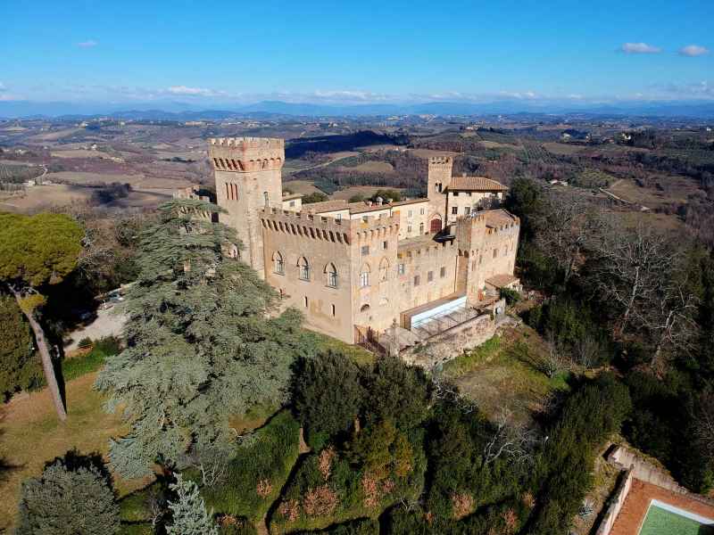 View of the castle of Santa Maria Novella, Certaldo