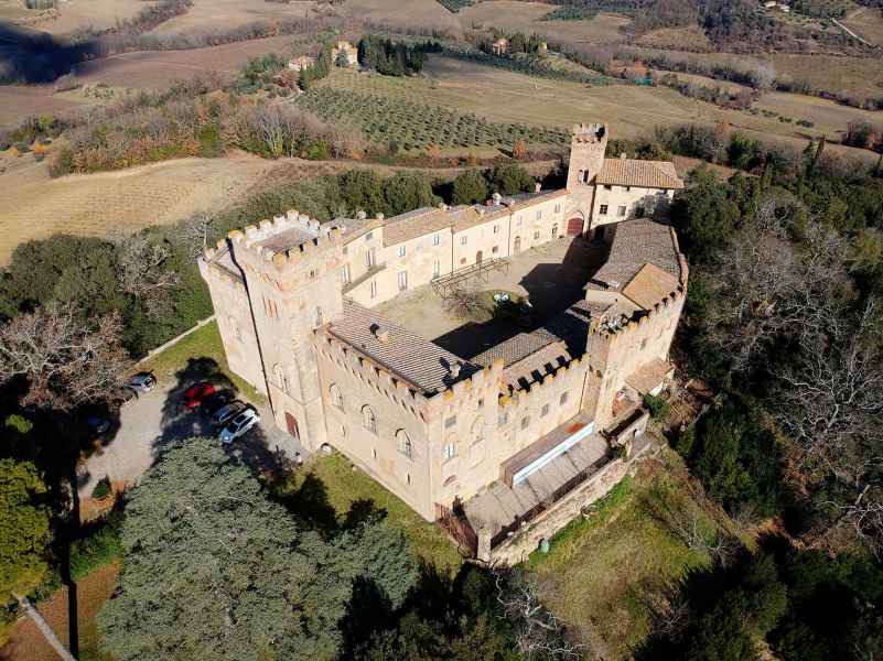 View of the castle of Santa Maria Novella, Certaldo