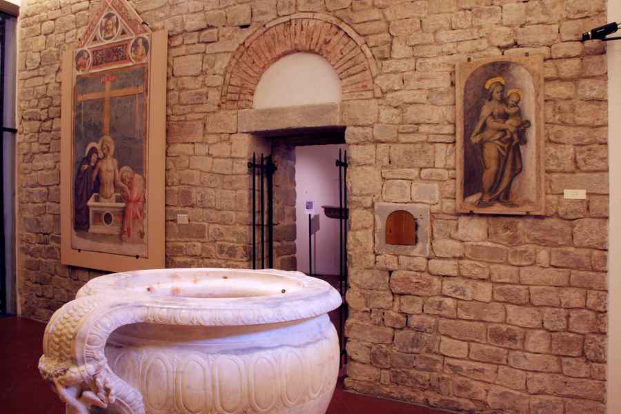 Interior of the Museo della Collegiata of Sant